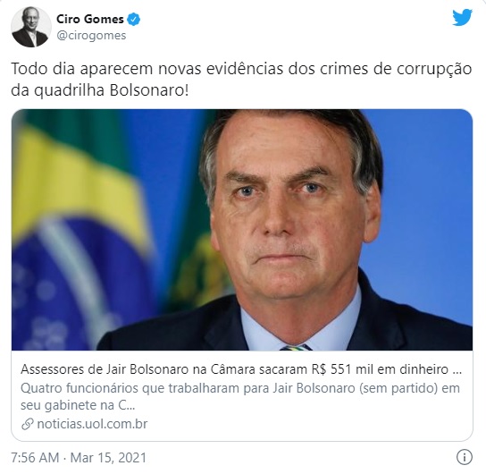 quadrilha bolsonaro