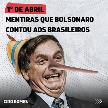 Ciro Gomes mentiras Bolsonaro