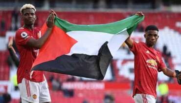 Pogba homenageia Palestina