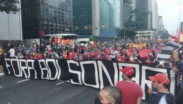 Protesto contra Bolsonaro