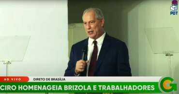 Ao vivo: Ciro participa de homenagem aos 100 anos de Brizola em Brasília