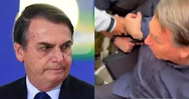 Vídeo: Bolsonaro sofre queda ao cumprimentar apoiadores em Minas