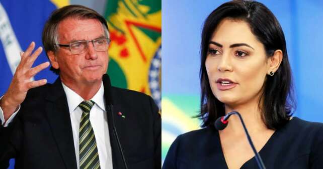 Crise? Michelle e Bolsonaro param de se seguir em rede social