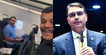 Vídeo: Flávio Bolsonaro é confrontado em voo sobre joias; 'Flávio Rachadinha'