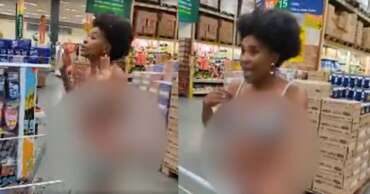 Professora tira a roupa em mercado e protesta contra r*cismo